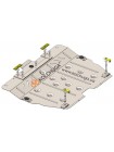 Захист двигуна, КПП до авто Toyota Camry XV70 2017- V-2,5i АКПП ( TM Kolchuga ) ALuOX