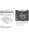 Захист двигуна, КПП до авто Opel Insignia A 2008-2016 V- 2,0CDТI 4х4/АКПП ( TM Kolchuga ) WhiteCover