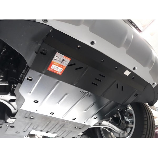 Захист двигуна, КПП до авто Range Rover Evoque 2019- V-2.0Td4, 150 -180л.с AКПП ( TM Kolchuga ) ALuOX
