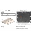 Захист двигуна, КПП до авто Range Rover Evoque 2019- V-2.0Td4, 150 -180л.с AКПП ( TM Kolchuga ) ALuOX