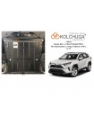 Захист двигуна, КПП до авто Toyota RAV 4 V HYBRID 2018- V-2,0і; 2.5; 2,5і HYBRID окрім Plug-in ( TM Kolchuga ) WhiteCover