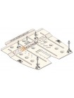 Захист двигуна, КПП до авто Lexus ES 300 h 2012-2018 V-2,5 АКПП ( TM Kolchuga ) WhiteCover