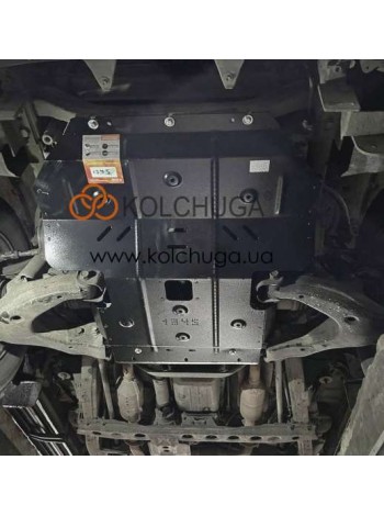 Захист двигуна до авто Toyota Land Cruiser 100 1997-2007 V-всі двигуна, радіатор ( TM Kolchuga ) ZiPoFlex