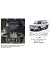 Захист двигуна до авто Toyota Land Cruiser 100 1997-2007 V-всі двигуна, радіатор ( TM Kolchuga ) ZiPoFlex