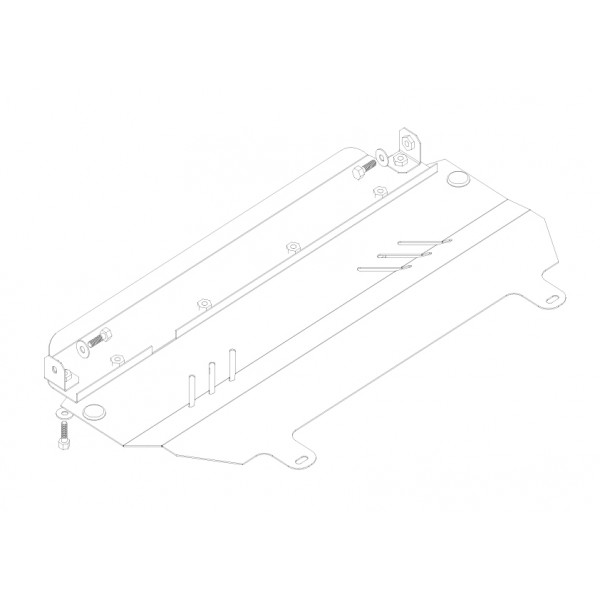 Защита двигателя, КПП, радиатора для авто Citroen C3 2002-2009-2016 V-1,1; 1,4; 1,6; 1,4D; 1,6D; (кроме С3 объем 1,6 ЕР6 АКПП, после ноября 2009 г.) ( TM Kolchuga ) Стандарт