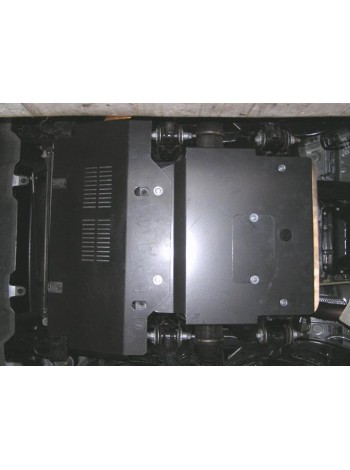 Захист двигуна і радіатора до авто Toyota Land Cruiser Prado 120 2002-2009 V-4.0 V6; 2,7; 3,0D ( TM Kolchuga ) WhiteCover