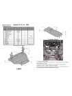 Захист двигуна, КПП, радіатора до авто Infiniti FX 35 2003-2008 V-3,5 АКПП ( TM Kolchuga ) WhiteCover