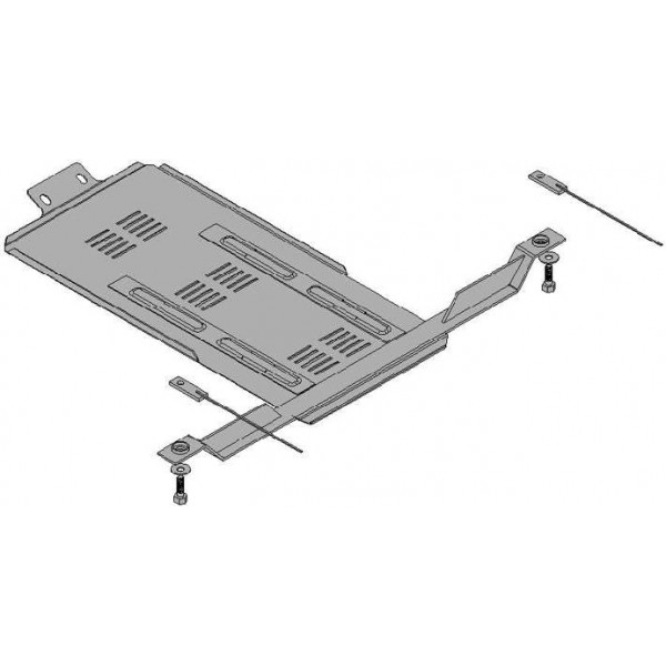 Захист КПП до авто Subaru Outback 3 BP 2003-2009 тільки V-3,0 ( TM Kolchuga ) WhiteCover