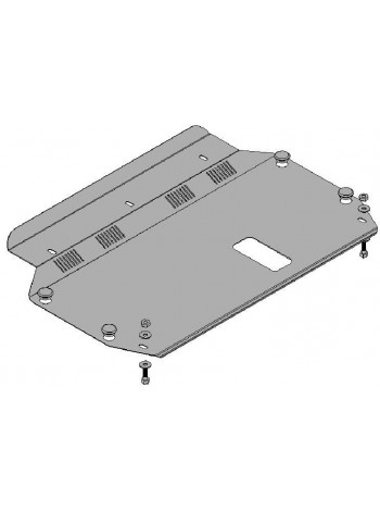 Захист двигуна, КПП, радіатора до авто Kia Rio 2 2005-2011 V-1,4; 1,5 ( TM Kolchuga ) WhiteCover