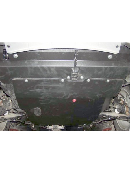 Захист двигуна, КПП, радіатора до авто Mitsubishi Outlander I 2003-2006 V-всі универсальна ( TM Kolchuga ) WhiteCover