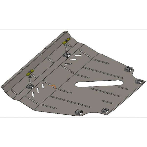 Захист двигуна, КПП, радіатора до авто Toyota RAV 4 III 2005-2012 V-2,0; 2,4; 2,5; 3,5 АКПП/МКПП ( TM Kolchuga ) WhiteCover