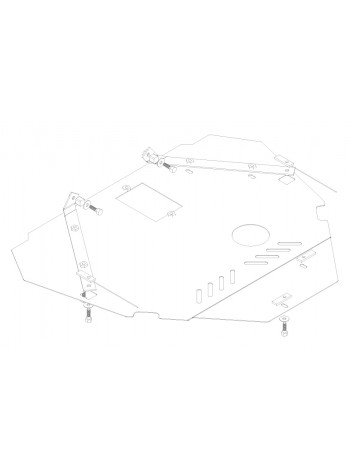 Захист двигуна, КПП, радіатора до авто Ford S-Max 2006-2014 V- всі (дизель) ( TM Kolchuga ) ZiPoFlex