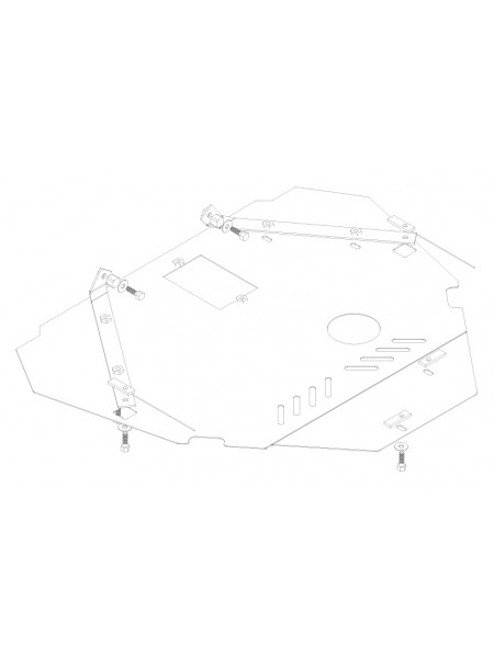 Захист двигуна, КПП, радіатора до авто Ford S-Max 2006-2014 V- всі (дизель) ( TM Kolchuga ) ZiPoFlex