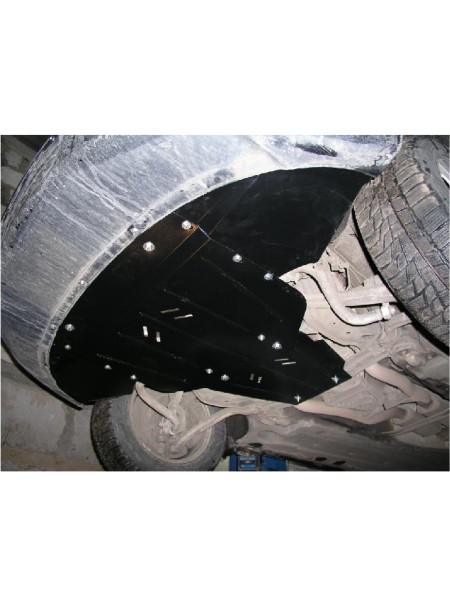 Захист радіатора, двигуна, КПП до авто Audi A6 C6 2004-2011 всі ( TM Kolchuga ) WhiteCover