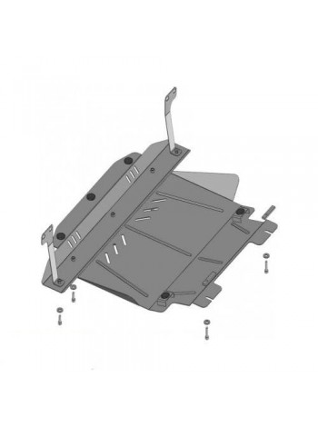 Захист двигуна, КПП, радіатора до авто Ford Fusion 2002-2012 V-1,6 D ( TM Kolchuga ) WhiteCover
