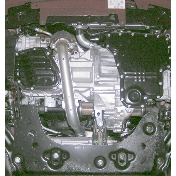 Захист двигуна, КПП, радіатора до авто Nissan Micra 2002-2010 V-1.2; 1,4 МКПП ( TM Kolchuga ) WhiteCover