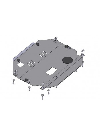 Захист двигуна, КПП до авто Chevrolet Captiva 2006-2011 V-2,4 (TM Kolchuga) ZiPoFlex