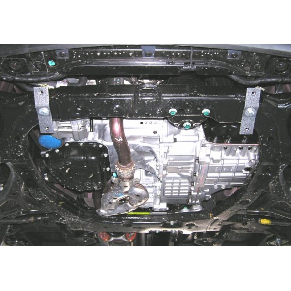 Захист двигуна, КПП, радіатора до авто Hyundai Veracruz/IX55 2007-2012 V-3,0;3,8 АКПП/МКПП/ZiPoFlex®/ ( TM Kolchuga ) WhiteCover