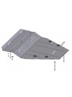 Защита двигателя, КПП для авто Nissan Qashqai+2 NJ10 2008-2014 V-все (АКПП, МКПП) ( TM Kolchuga ) ZiPoFlex