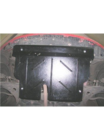 Захист двигуна, КПП, радіатора до авто Toyota Yaris 2006-2010 V-всі бензинові ( TM Kolchuga ) WhiteCover