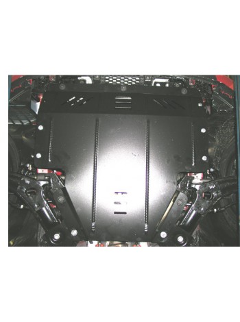 Захист двигуна, КПП, радіатора до авто Kia Soul I 2008-2013 V-всі МКПП/АКПП ( TM Kolchuga ) WhiteCover