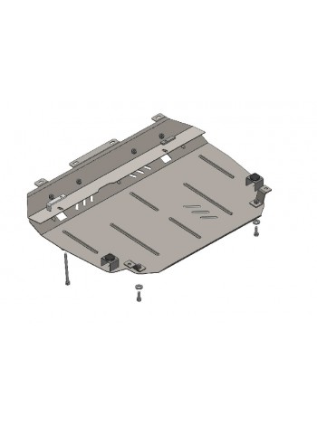 Захист двигуна, КПП, радіатора до авто Toyota Corolla City 2006-2019 V-1,3 (TM Kolchuga) ZiPoFlex