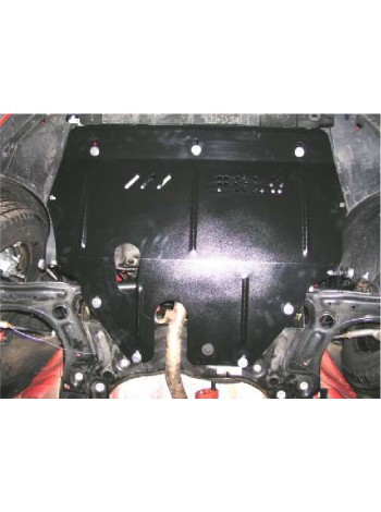 Захист двигуна, КПП, радіатора до авто Volkswagen Polo 2009- V-1,4; 1,6; АКПП/МКПП/Окрім 1,2 D ( TM Kolchuga ) WhiteCover