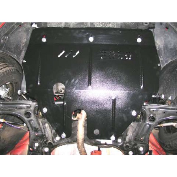Захист двигуна, КПП, радіатора до авто Volkswagen Polo 2001-2009 V-1,4; 1,6; 1,8; 1,4D; 1,9D; (TM Kolchuga) ZiPoFlex