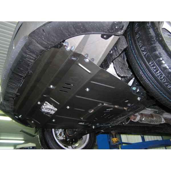 Захист двигуна, КПП, радіатора до авто Hyundai IX35 2010- V-всі Бензин АКПП/МКПП окрім USA ( TM Kolchuga ) WhiteCover