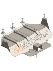Захист радіатора до авто Lexus LX 470 1997-2007 V-всі ( TM Kolchuga ) WhiteCover