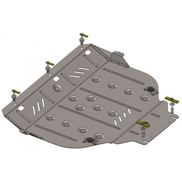 Захист двигуна, КПП, радіатора до авто Volvo C30 2006-2013 V-1,6; 1,8; 2,0; 2,4; 2,4D; ( TM Kolchuga ) ALuOX