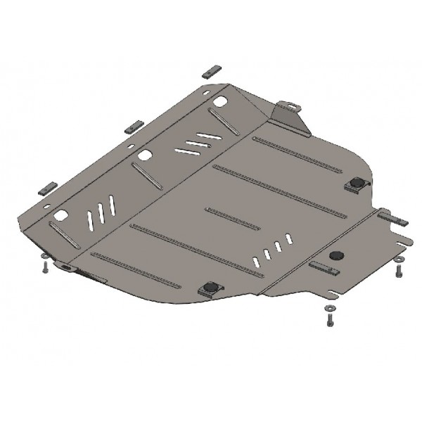 Защита двигателя, КПП, радиатора для авто Volvo V50 2004-2012 1.6; 1.8; 2.0; 2.4; 2.5; 1.6D; 2,0D; 2.4D; ( TM Kolchuga ) WhiteCover