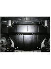 Захист двигуна, КПП, радіатор для Peugeot 508 2010-2014 V-1,8; 2.0 HDI; (Балка передньої підвіски алюмінієва) ( TM Kolchuga ) Стандарт