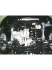 Захист двигуна, КПП, радіатора до авто Kia Sportage III 2010-2015 V-всі бензинові ПОВЕРХ ПЛАСТИКУ ZiPoFlex®/тільки бензин/окрім Корейської збірки ( TM Kolchuga ) WhiteCover