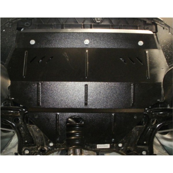 Захист двигуна, КПП, радіатора до авто Volkswagen Polo 2009- V-1,2D (TM Kolchuga) ZiPoFlex