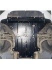 Захист радіатора, двигуна, КПП до авто Audi A4 В8 2007-2011 2.0TDI; 3.0TDI тільки гідропідсилювач керма ( TM Kolchuga ) WhiteCover
