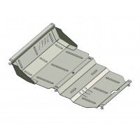 Захист радіатора, двигуна до авто Mitsubishi L200 2006-2014 V-все ( TM Kolchuga ) Стандарт