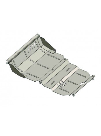 Захист радіатора, двигуна до авто Mitsubishi L200 2006-2014 V-все ( TM Kolchuga ) Стандарт