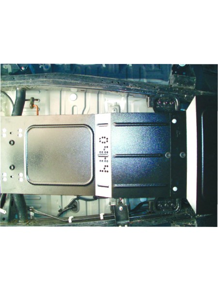 Захист раздатки до авто Mitsubishi L200 2006-2014 V-всі МКПП ( TM Kolchuga ) WhiteCover