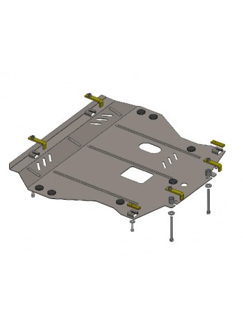 Захист двигуна, КПП, радіатора до авто Nissan Juke І 2011-2020 V-всі ( TM Kolchuga ) ZiPoFlex