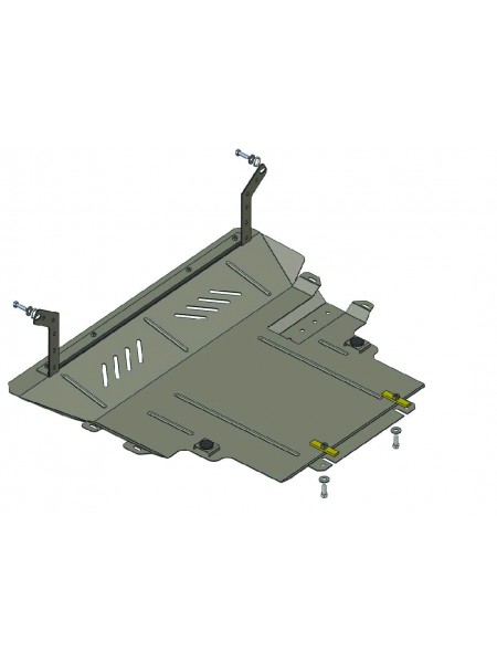 Захист двигуна, КПП, радіатора для авто Mazda 5 2005-2010 V-1.8; 2.0 (АКПП, МКПП) (TM Kolchuga) ZiPoFlex