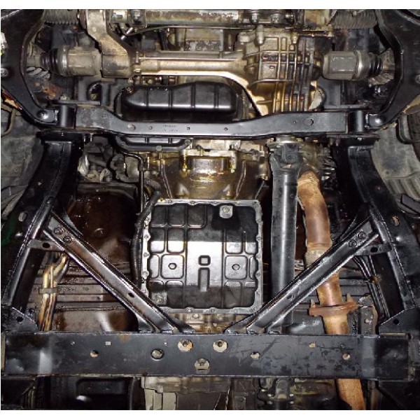 Захист двигуна, КПП, радіатора, редуктора до авто Nissan Pathfinder III R51 2012-2014 V-2,5 D; 3,5 ( кроме Hybrid) ( TM Kolchuga ) ZipoFlex
