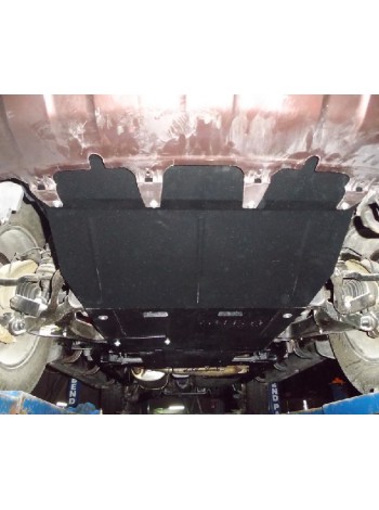 Захист двигуна, КПП, радіатора, редуктора до авто Nissan Pathfinder III R51 2012-2014 V-2,5 D; 3,5 окрім Hybrid ( TM Kolchuga ) WhiteCover