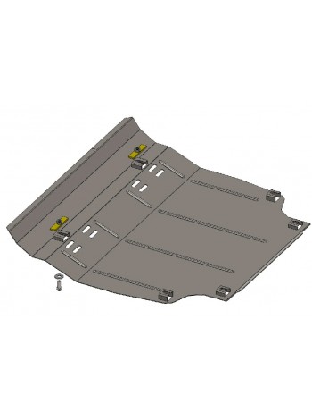 Захист двигуна, КПП, радіатора до авто Toyota RAV 4 III 2005-2012 V-2,2 D ( TM Kolchuga ) WhiteCover