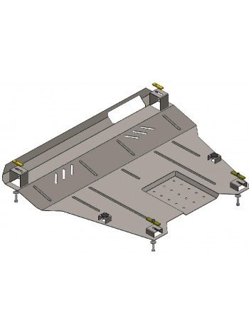 Захист двигуна, КПП, радіатора до авто Ford Explorer/EcoBoost 2012-2019 V-2,3; 3,5; 3,5i; (АКПП) (TM Kolchuga) ZiPoFlex