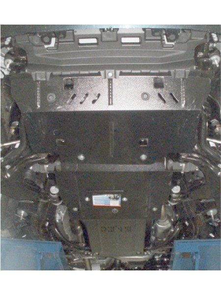 Захист двигуна, КПП, радіатора до авто Toyota Land Cruiser Prado J150 2009-2020 V-2,7 АКПП; 2,8D; 3.0D тільки АКПП ( TM Kolchuga ) WhiteCover