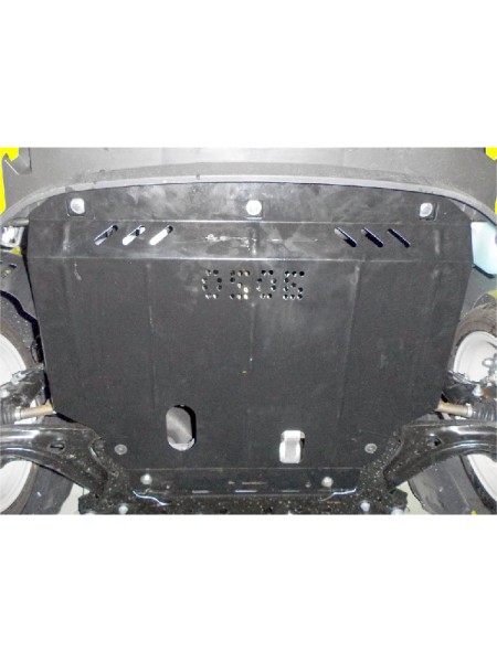 Захист двигуна, КПП, радіатора до авто Ford Fiesta VII EcoBoost 2012-2017 V-1,0 тільки 3 дв. ( TM Kolchuga ) WhiteCover