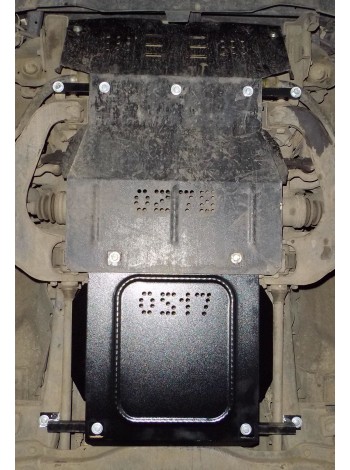Захист двигуна, КПП, радіатора для авто Mitsubishi Pajero Sport 2000-2008 V-всі МКПП ZipoFlex ( TM Kolchuga )