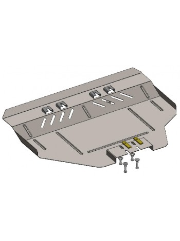 Захист двигуна, радіатора до авто Subaru Forester 2 SG  2002-2008 V-всі  ( TM Kolchuga ) Стандарт