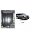 Захист раздатки до авто Nissan Pathfinder III R51 2012-2014 V-2,5 D; 3,5 окрім Hybrid ( TM Kolchuga ) WhiteCover